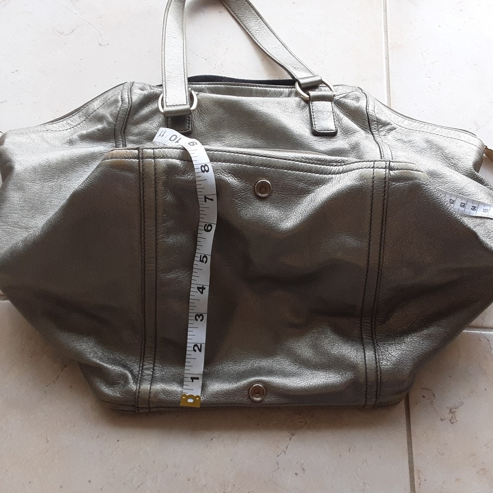 Ysl Silver Large Rive Gauche Handbag - image 5